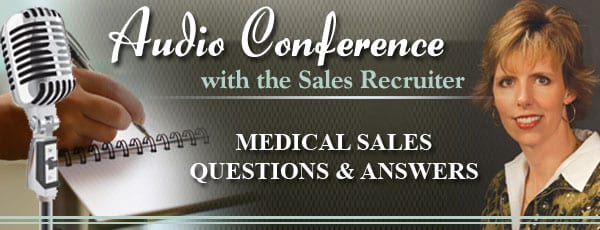 audio conference with the sales recruiter