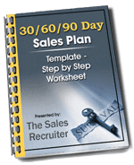 30.60.90 day sales plan cover - step by step worksheet